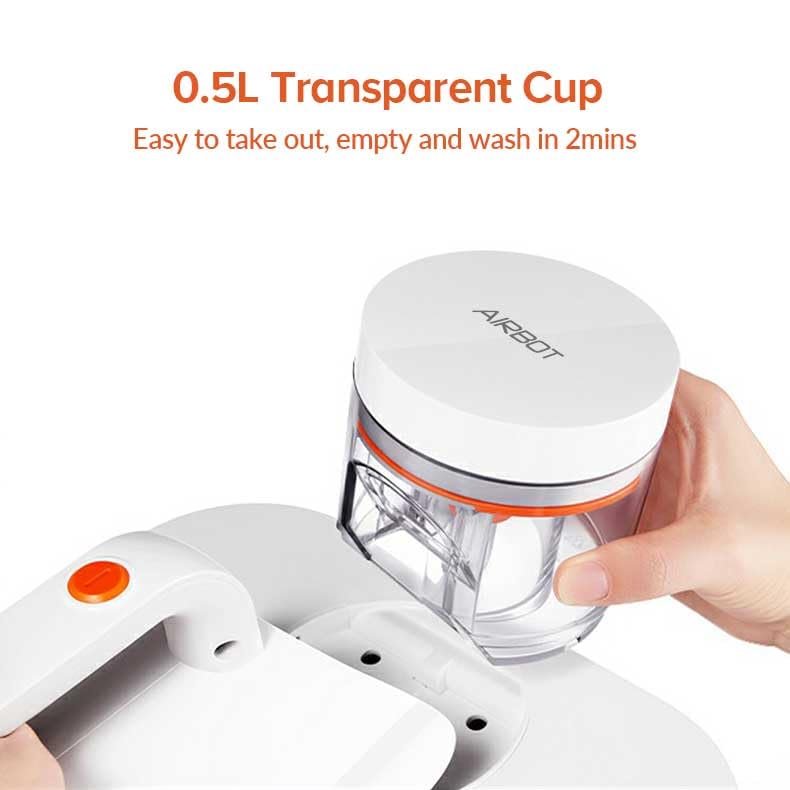 Airbot Dust Mite Vacuum Cleaner UV Disinfection CM900,Mattress Vacuum Cleaner,trong & Safe UV Sterilization Function, LED Intelligent Display Panel, Detachable & Washable Parts - White