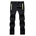 Freie Liebe Men's Outdoor Waterproof Soft Shell Fleece Thicken Hiking Mountain Pants Slim Fit
