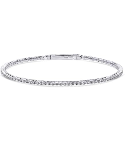 Amazon.com: BERRICLE Sterling Silver Flexible Statement Bangle