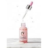 Icoolcat Squalane Repair Serum for Face - 30ml Pink Bottle - Deep Hydrating & Barrier Support - Lightweight Non-Greasy Facial Oil for Dry & Sensitive Skin