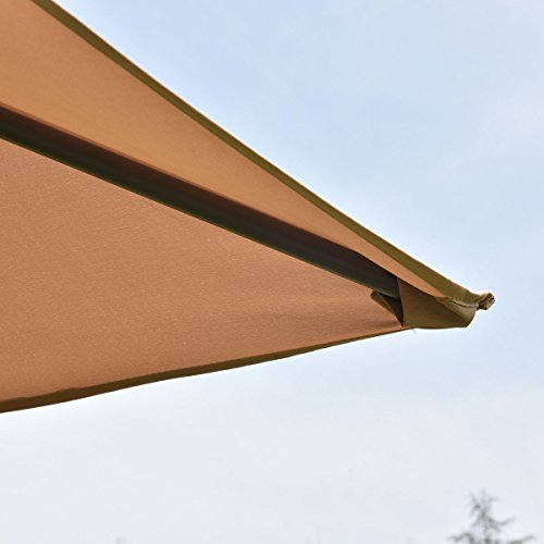 10'x10' Square Gazebo Canopy Tent Shelter Awning Garden Patio