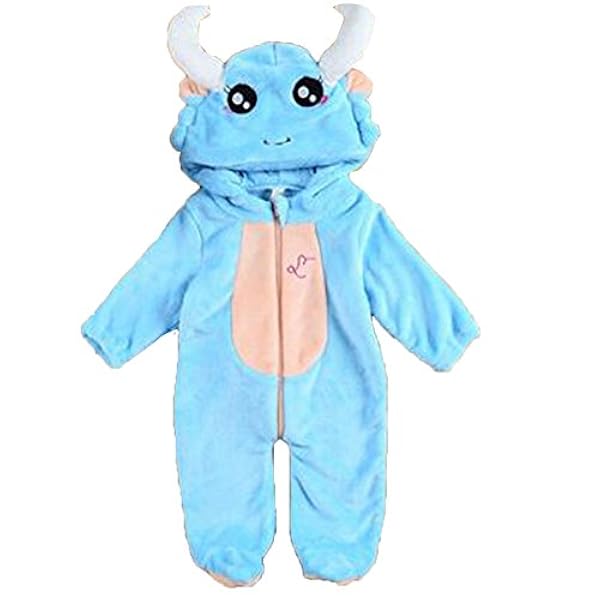 Ohmais Bebe Fille Garcon Unisexe Grenouillere Costume Deguisement Combinaison Pyjamas Vetement Hiver Epaissi Capricorne