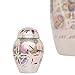Mini Keepsake Urn • Miniature Funeral Cremation Urn fits Small Amount of Ashes • Florale Model • 2.75 inches Tall