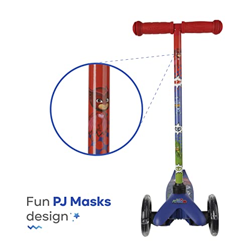 PJ Mask Self Balancing Kick Scooter Extra Wide Deck, 3 Wheel Platform