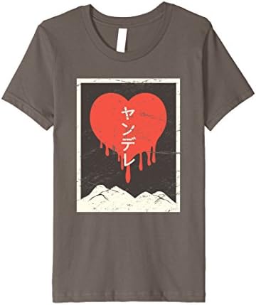Kids PREMIUM Vintage Japanese "Yandere" Anime T-Shirt 12 Asphalt