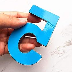 HopeWan 4" Mailbox Numbers #5, Self Adhesive Door
