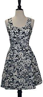 Folter Creatures of the Night Glow in the Dark Halloween Dress (1X, Black/White)