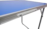 Unibos Camping Table Portable Folding Aluminium Picnic Table Blue 15Kg Load view 7