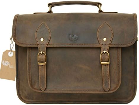 DSLR Mirrorless SLR Camera Bag Case 15 inch in Rustic Crazy Horse Cow Leather