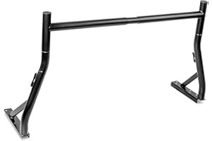 AA-Racks Model X35-A Universal Single Bar Pickup Truck Utility Ladder Rack Matte Black