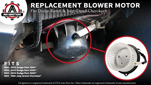 2 Blower+Motor+Fan+5015866AA+Replacement