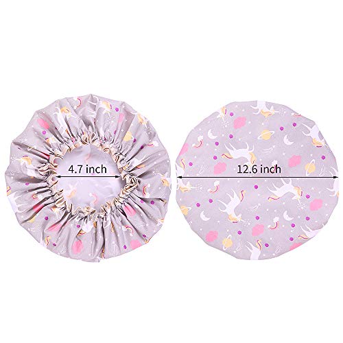 Shower Cap Microfiber Bath Cap Shower Designed for Women and Girls Waterproof Caps