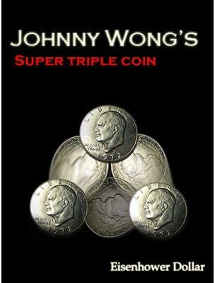Johnny Wong Super Triple Coin Eisenhower Dollar (with DVD)
