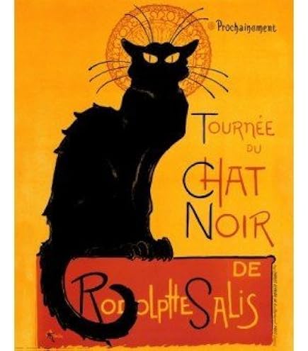 Amazon.com: Le Chat Noir The Black Cat Bohemian Montmartre