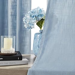 Joydeco Light Blue Curtains Dusty Blue