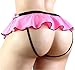 aishani SISSY pouch panties men's skirted bikini briefs men's lace underwear sexy for men DD-XXL Pink