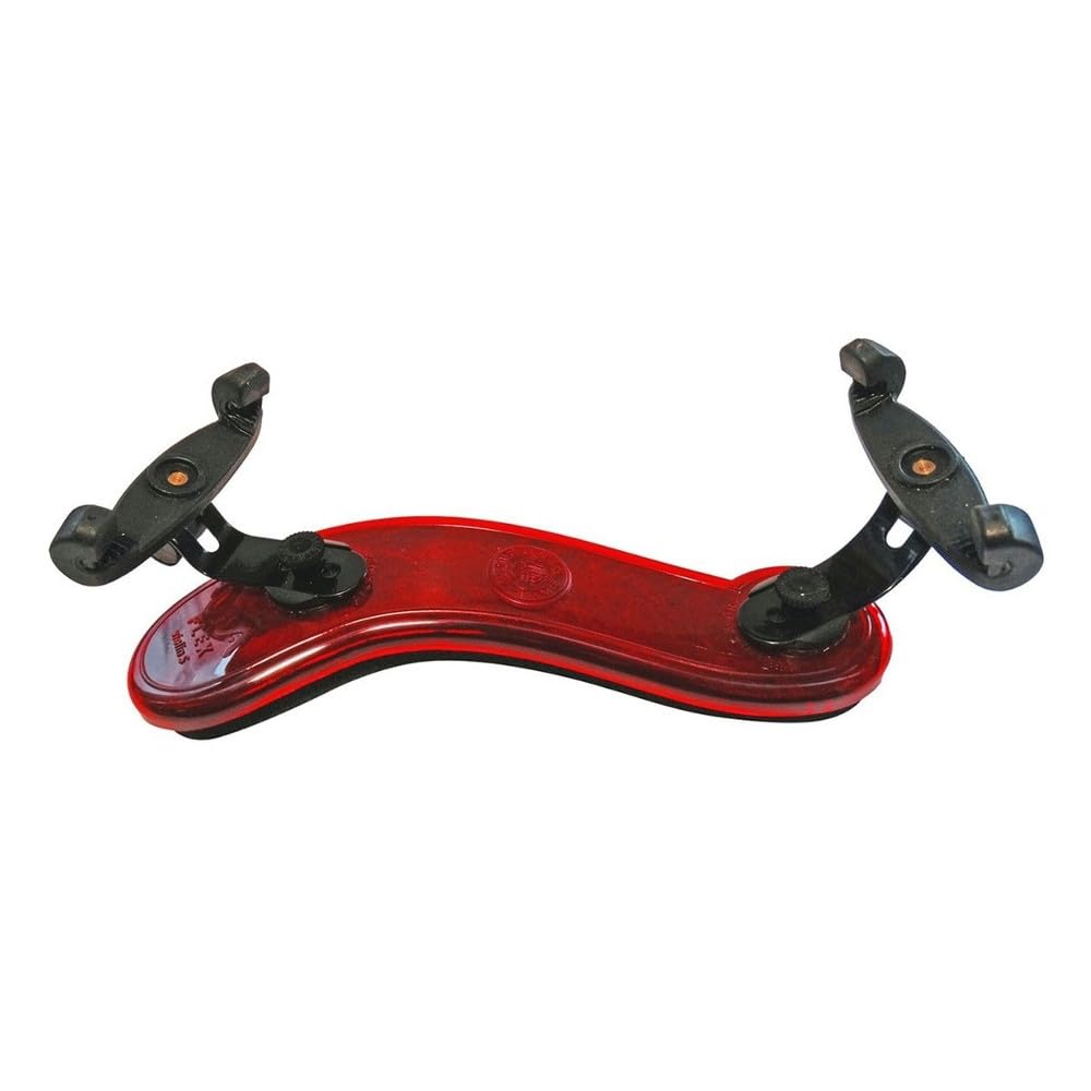Viva Flex Violin Shoulder Rest 4/4-3/4 - Red/Transparent