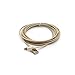 3Pack 3M 10Ft Durable Nylon Braided Lightning 8Pin to USB Data Sync Charging Cable Charger Cord With Aluminum Heads for iPhone 6/6s/6 Plus/5/5c/5s, iPad 4 Mini Air iPod Nano 7 iPod Touch 5 (Golden)