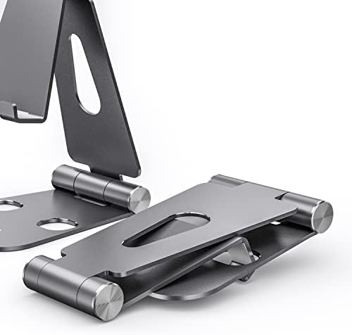 MS2PXL-094 Soporte TAMAÑO XL DE SOBREMESA Ajustable (2 PIVOTES) para TELEFONO/Tablet, Gris