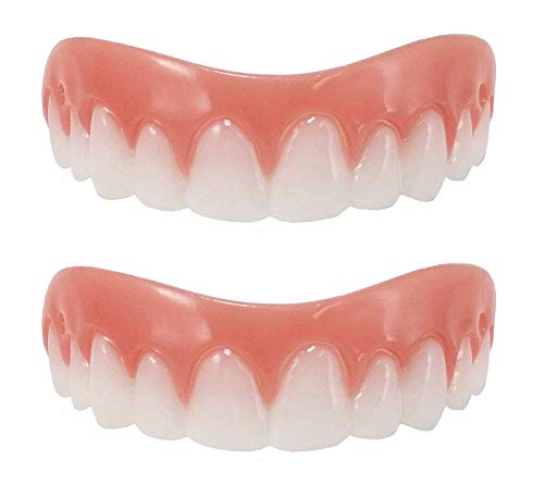 Goobuy Perfect Smile Veneers, 2 Pack Instant Smile Comfort Fit Flex Cosmetic Teeth