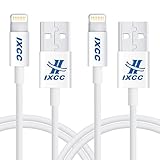 iXCC Element II Lightning Cable 3ft, iPhone charger, for iPhone 6s 6 Plus, SE 5s 5c 5, iPad Air 2 Pro, iPad mini 2 3 4, iPad 4th Gen [Apple MFi Certified](White)