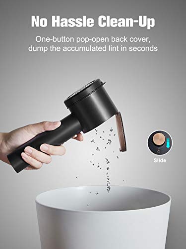 Cocoda Quitapelusas Electrico, Removedor de Pelusa USB Recargable con un Botón de Limpieza y Orificios de Malla de Panal de 4 Tamaños, Profundidad de 5 Engranajes, para Todo Tipo de Prendas