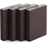 Tonmp 4-Pack Sanding Sponge Set - 60/80/120/220 Grit Blocks For Wood, Metal, Drywall