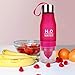 HANTAJANSS H2O Lemon Water Bottles, 20 oz Leak Proof Fruit Infuser Sport Bottle for Yoga, Pilates, Outdoor, Cycling, Traveling
