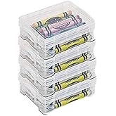 Stackable Crayon Box - Clear (4 Pack)