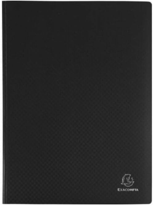 Exacompta Semi-Rigid Display Book A4 100 Pockets 200 Views Black 88111E