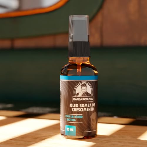 Barba Robusta Oleo Para Barba Tira Frizz Modela Barba Robusta Hidrata e Estimula o Crescimento da Barba