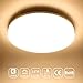 Airand Ceiling Light LED 3000K Flush Mount 18W Ceiling Lights Fixture 9.5'' Round LED Ceiling Lamps for Kitchen, Hallway, Bathroom, Stairwell, 1650LM, Waterproof IP44, 80Ra (Warm White）