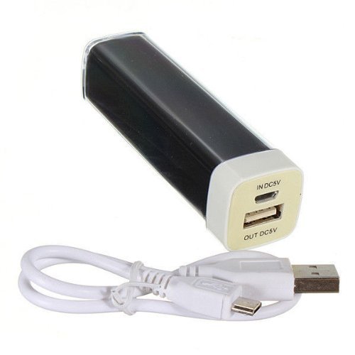 Power Bank 2600mah, Backup Battery USB Charger for Samsung, Iphone, Sony, Lg, Htc, Blu, Blackberry (black)