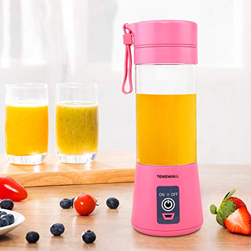 Portable Blender, Personal Size Blender Shakes and Smoothies Mini Jucier Cup USB Rechargeable