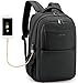 Tigernu Business Laptop Backpack,Travel Anti Theft Slim Computer Backpacks with USB Charging Port,Water Resistant Large College School Bags for Men/Women Fits Laptop & Notebook up to 15.6inch,Black