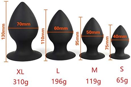 QDBYW TSHIRT S~êx Toy New S/M/L/XL Comfortable Silicone Anál Plug SuctionCup Big BūttPlug Anál Huge Anál Toys for Women Games,1pc S