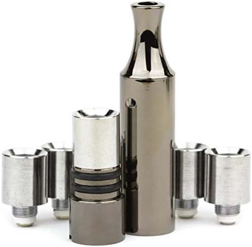 Coil Monster Black Full Metal Hitter with Dual Quartz Coil Heating Elements, 5 Cartridges