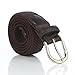 Gelante® Children's Canvas Elastic Fabric Woven Stretch Braided Belts 2012-Coffee-M (24-26)