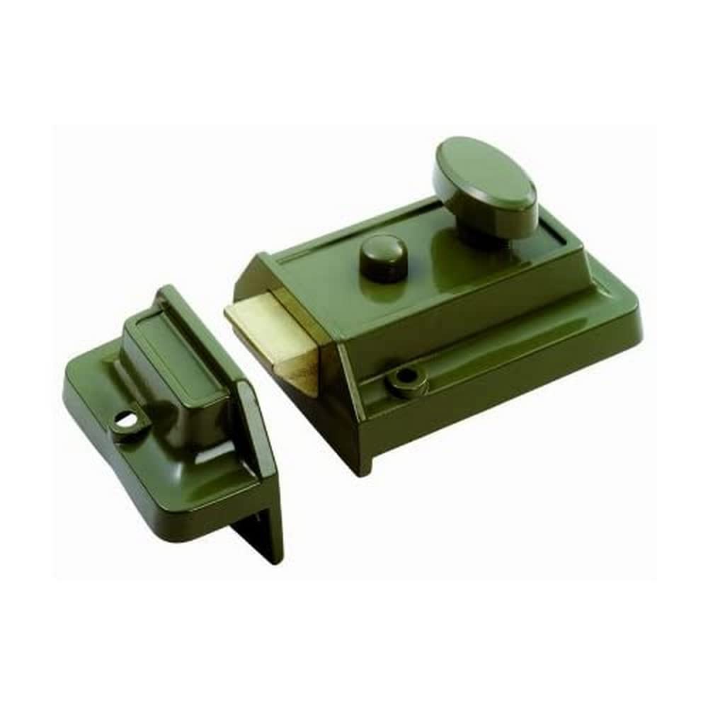 RIM CYLINDER NIGHTLATCH TRADITIONAL STYLE (60MM) C/W BRASS CYLINDER