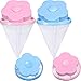 Pet1997 4PC Washing Machine Universal Float, Filter Bag Laundry Ball, Floating Pet Fur Catcher Filtering Hair Removal Device Wool Cleaning Supplies (2Pink + 2Blue)