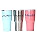 Tumbler 30 Oz Coolers - Double Wall Stainless Steel Travel Cup - Premium Insulated Mug - Compare to Yeti - Keep Coffee and Ice Tea cold and hot - Blue