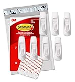Command Large Utility Hooks, 7-Hooks, 12-Strips (GP003-7NA) - Easy to Open Packaging