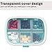 SYOSIN Portable Pill Organizer, 8 Compartments Travel Pill Organizer Daily Pill Case, Moisture Proof Small Pill Box to Hold Vitamins, Cod Liver Oil, Supplements (Blue)