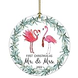 2022 Red Birds Our First Christmas as Mr & Mrs