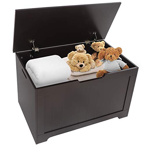 SUPER DEAL Wood Modern Storage Bench Trunk 30 Wide Toy Chest