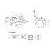 Ostrich Padded 3N1 Beach Chair Chaise Lounger with Foot Rest