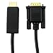 10FT Active HDMI to VGA Cable Converter, connecting your new PC/Notebook with HDMI female output to a VGA monitor or projector (10FT)