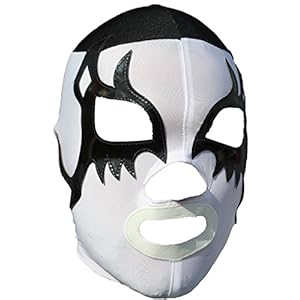 Universo 2000 Lycra Lucha Libre Luchador Wrestling Masks Adult Size White