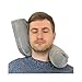 Twist Memory Foam Travel Pillow - Comfortable & Adjustable Neck Pillow for Traveling with Soft Washable Velvet Cover, Eye Mask & Earplugs - Long Flight Essentials | for 360° Neck Support, Chin, Lumbar