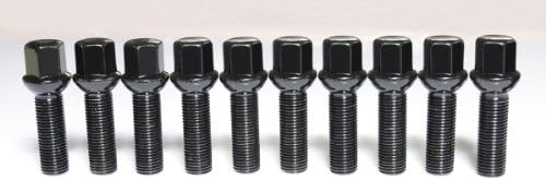 AUDI A4 BLACK BALL SEAT 42MM WHEEL STUD BOLT M14X1.5X42 10pcs